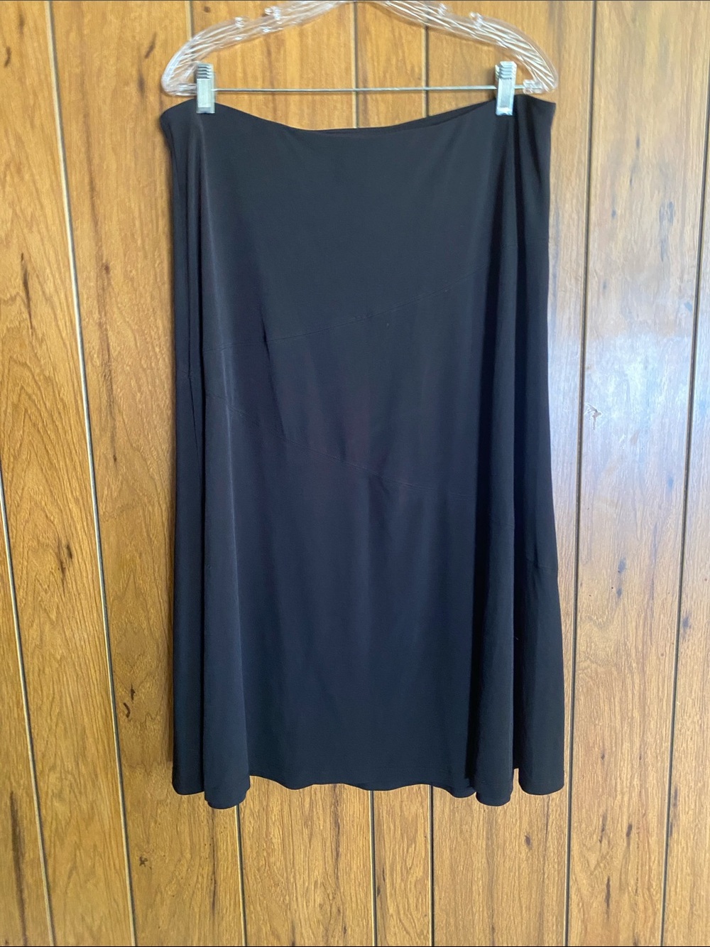 JM Collection Black A-Line Skirt